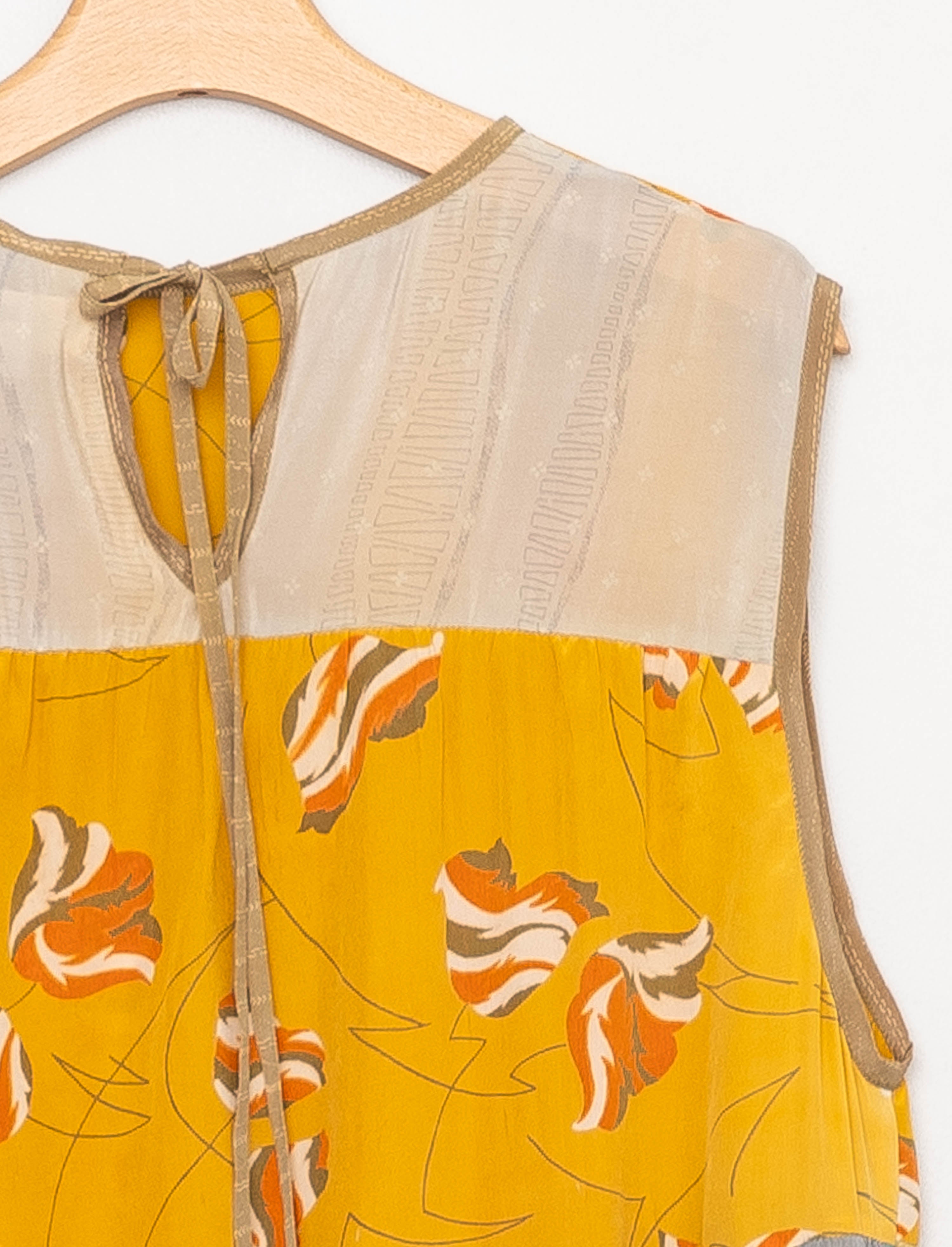The Anan Short Dress  - Medium / Large - Upcycled Silk