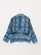 The Ladhiya Petite Quilted Indigo Kantha Jacket