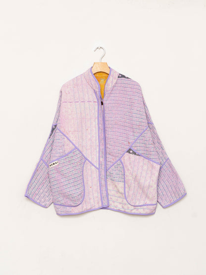 The Ladhiya Quilted Patchwork Kantha Jacket