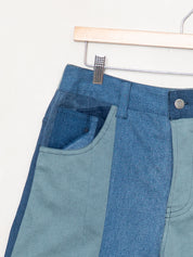 The Bindu Denim Bermuda Culotte Pant - Medium
