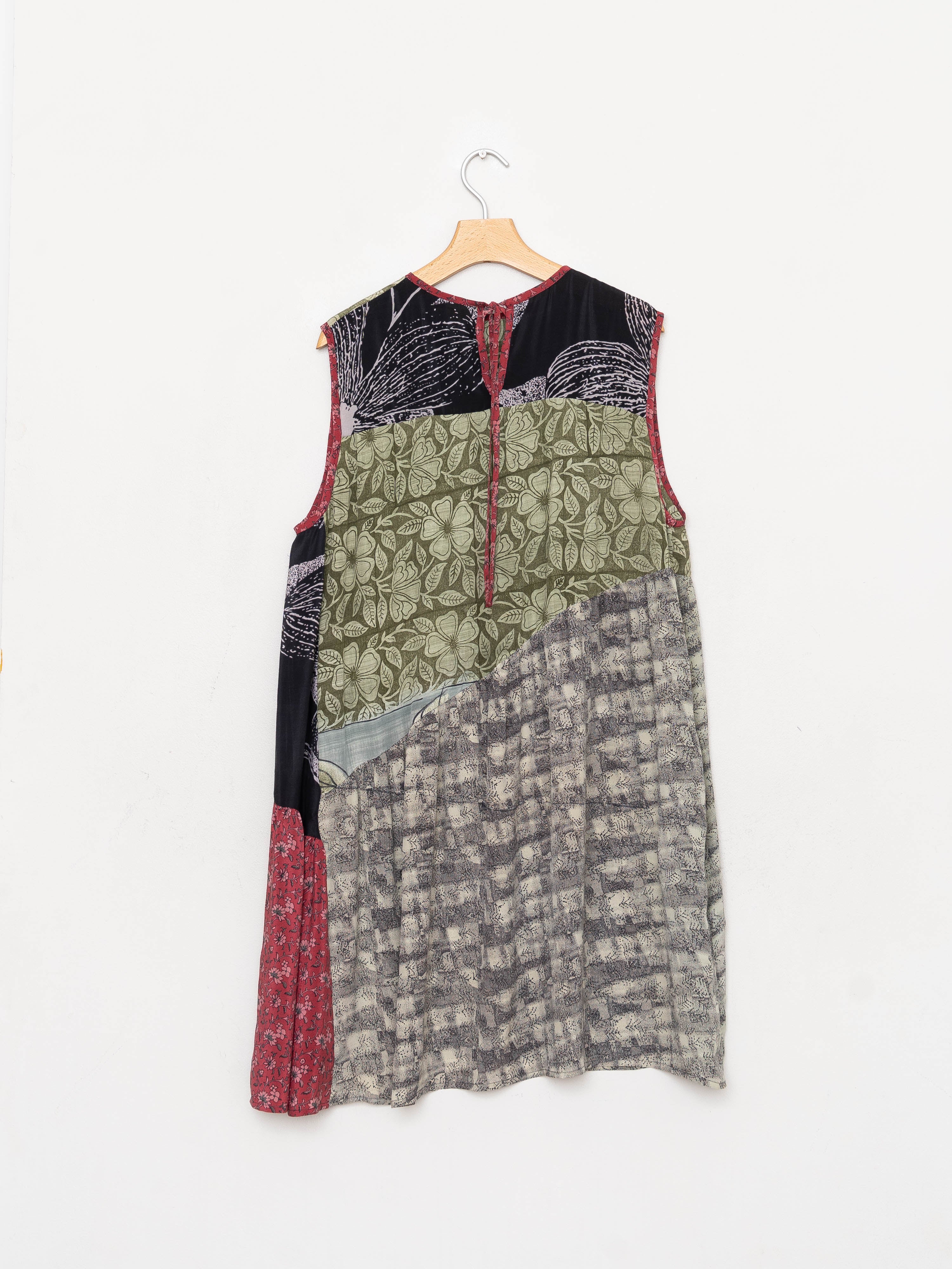 The Anan Short Dress  - Medium / Large - Upcycled Silk