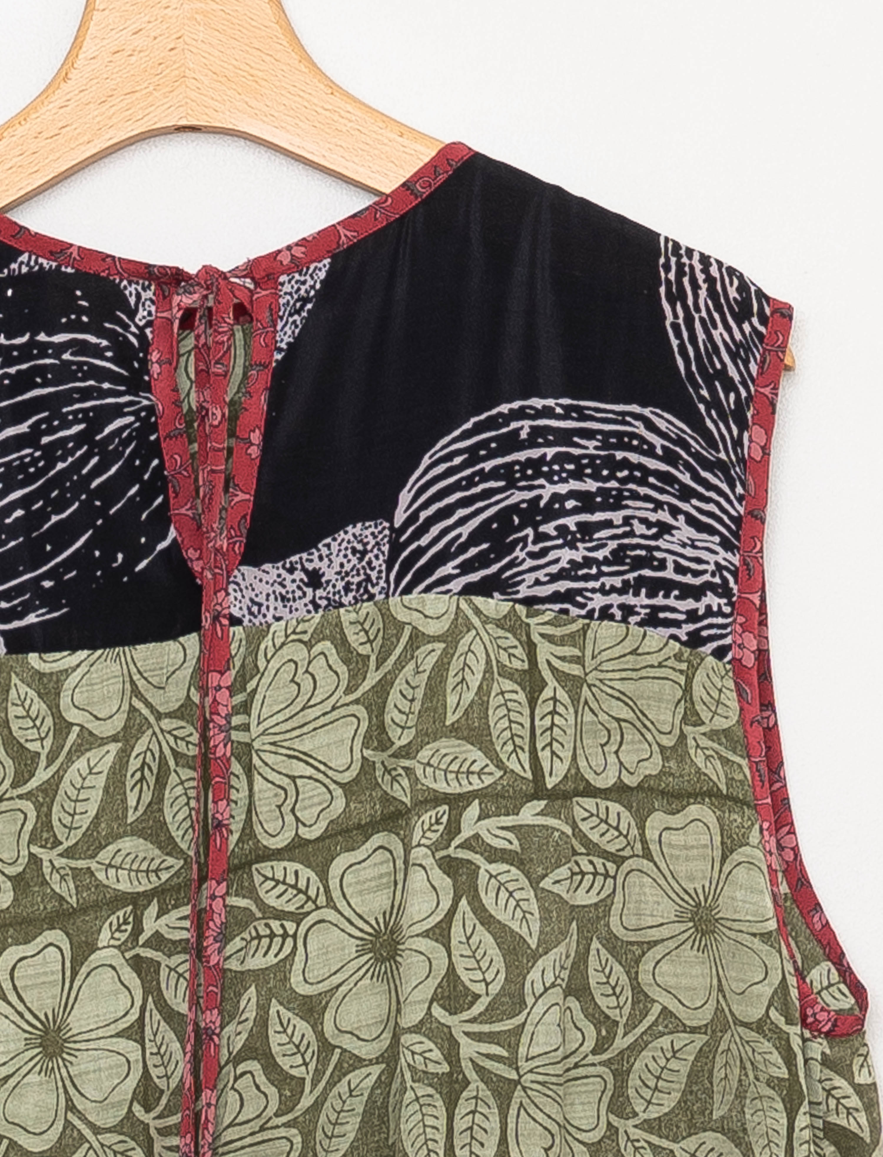 The Anan Short Dress  - Medium / Large - Upcycled Silk