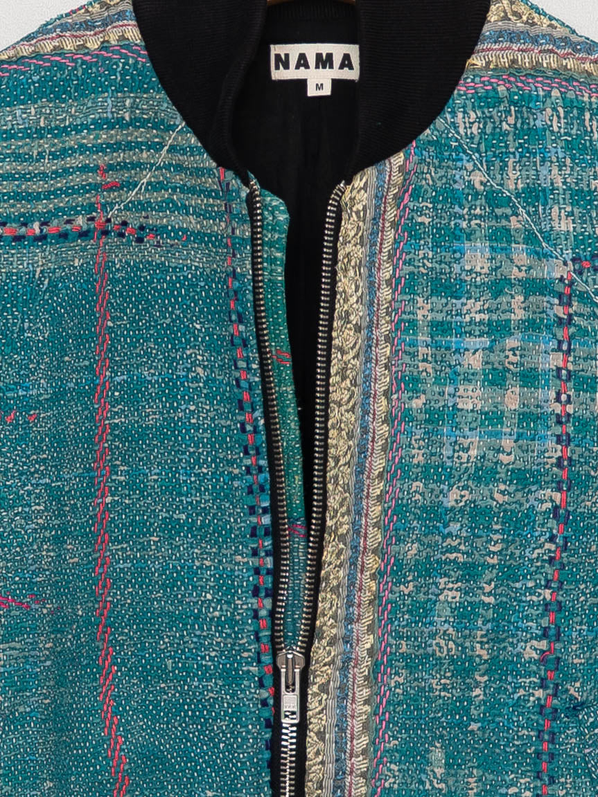 The Veda Quilted One-of-a-Kind Bomber Jacket - Medium