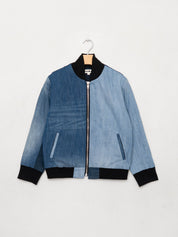 The Veda Denim Bomber Jacket - Small