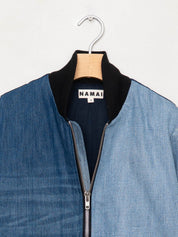 The Veda Denim Bomber Jacket - Small