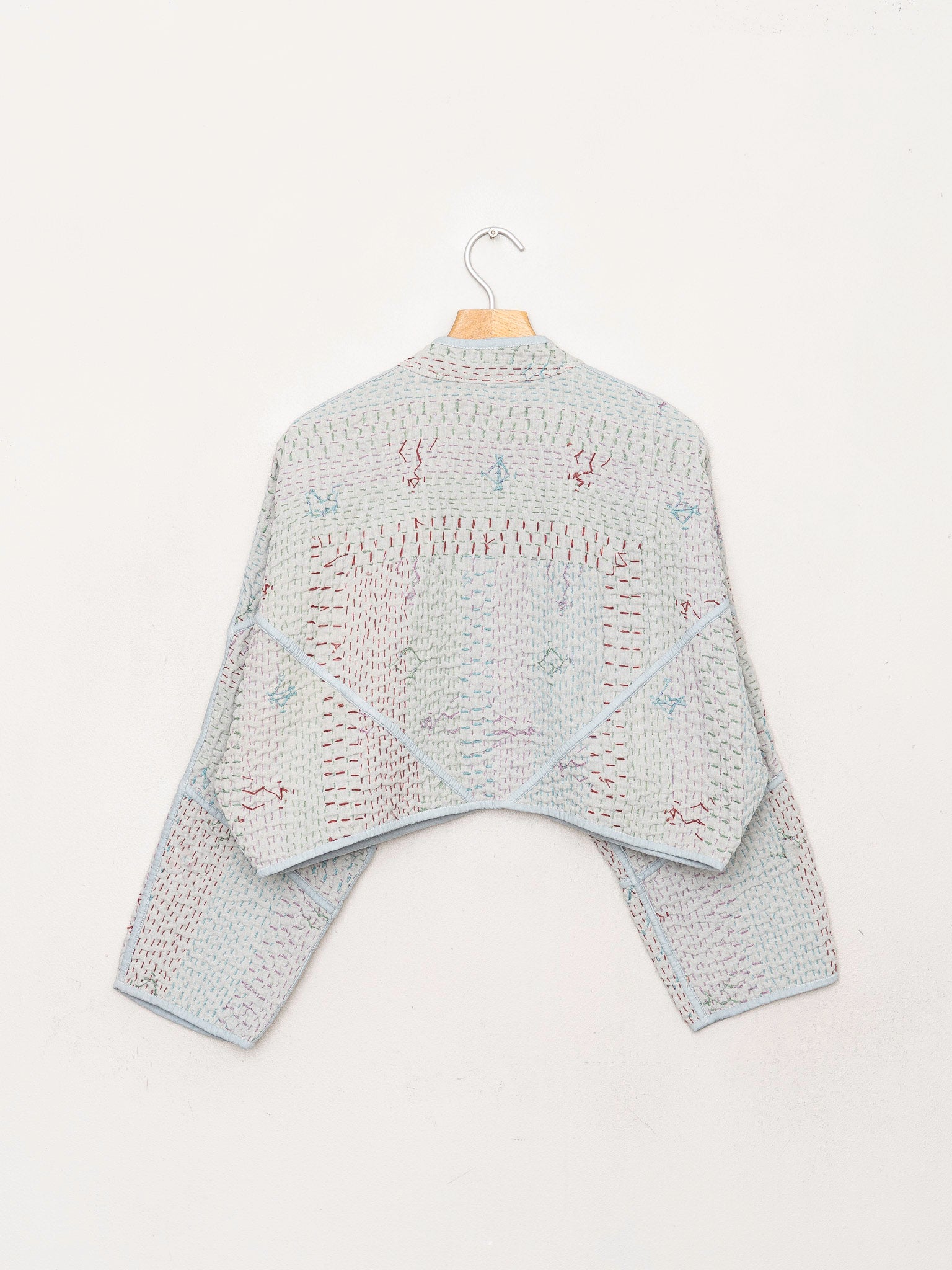 The Kaira Cropped Quilted Saami Kantha Jacket