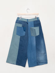 The Bindu Denim Bermuda Culotte Pant - Medium