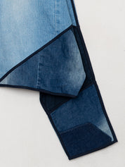 The Kaira Cropped Denim Jacket - Large