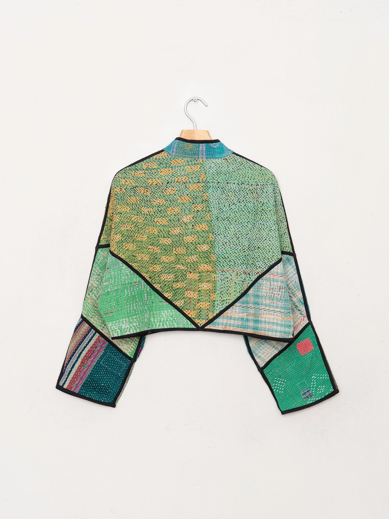The Kaira Cropped Quilted Patchwork Kantha Jacket Wholesale