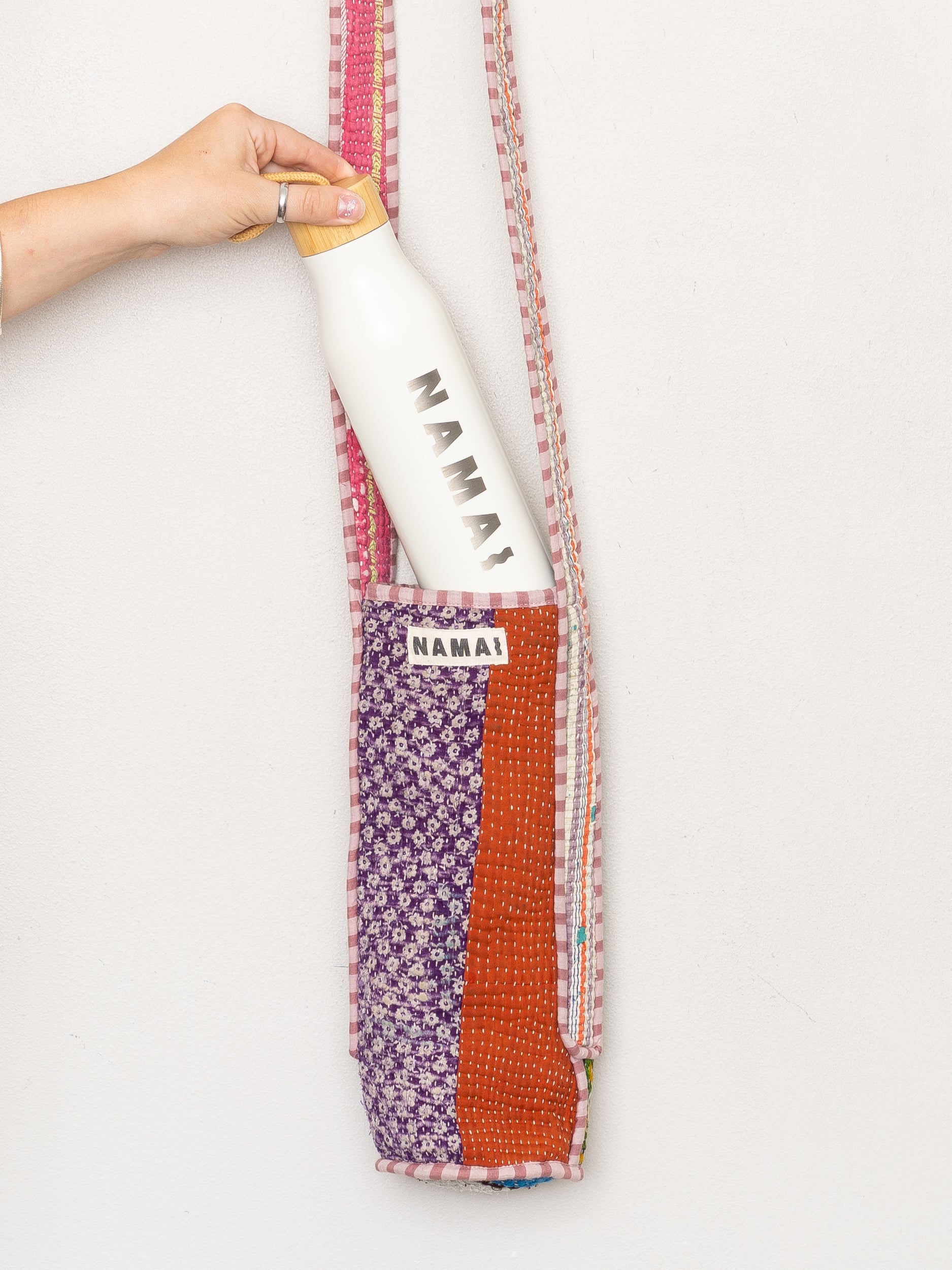 The Lota Quilted Water Bottle Crossbody + NAMAI Water Bottle