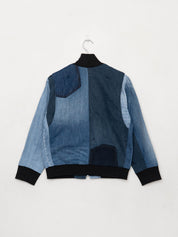 The Veda Denim Bomber Jacket - Small