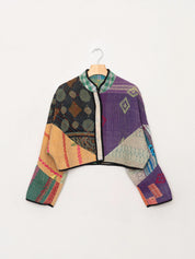 The Kaira Cropped Quilted Patchwork Kantha Jacket Wholesale