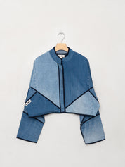 The Kaira Cropped Denim Jacket - Large - Wholesale