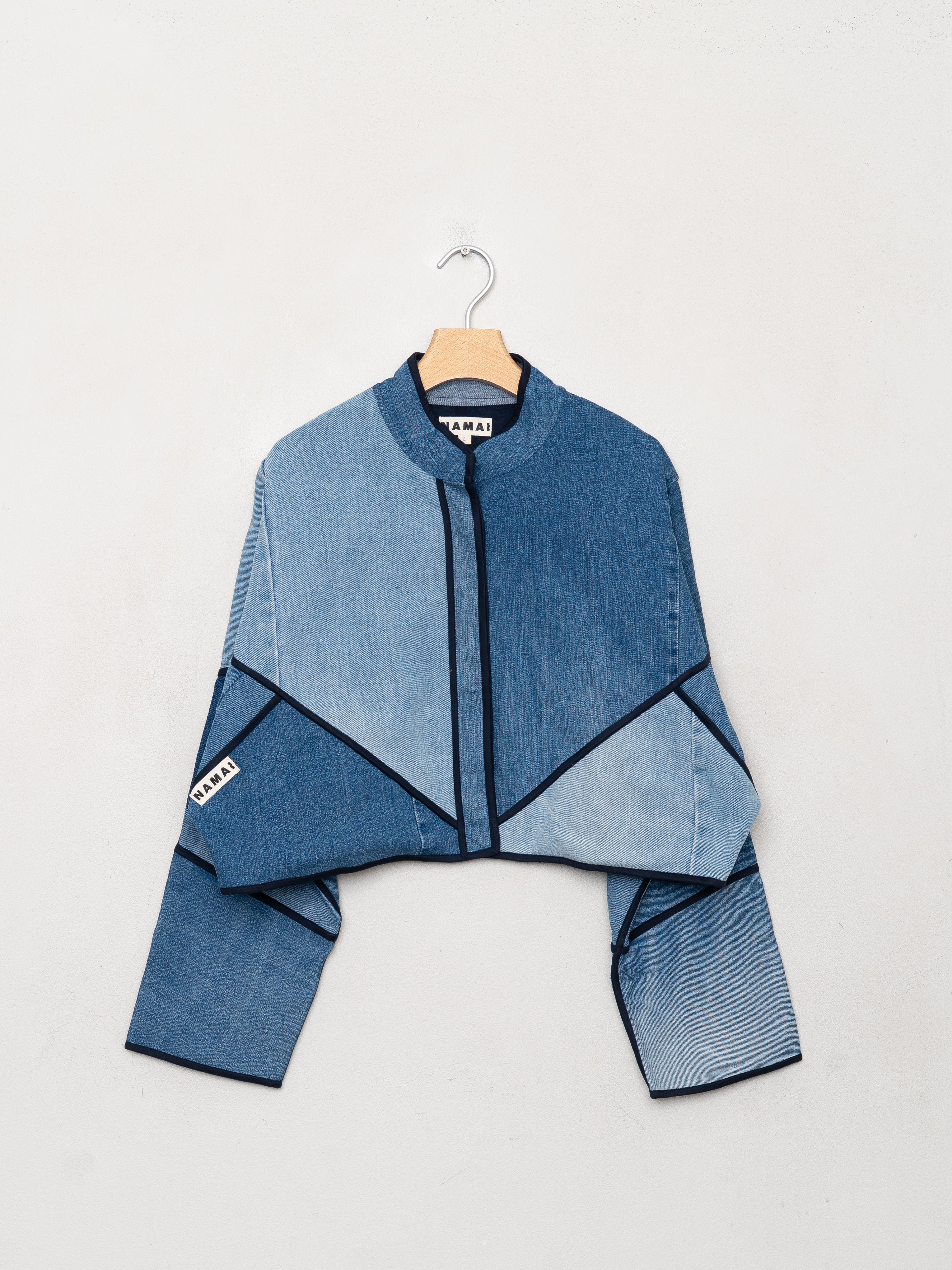The Kaira Cropped Denim Jacket - Large - Wholesale