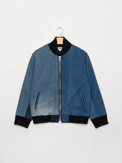 The Veda Denim Bomber Jacket - Small
