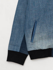 The Veda Denim Bomber Jacket - Small