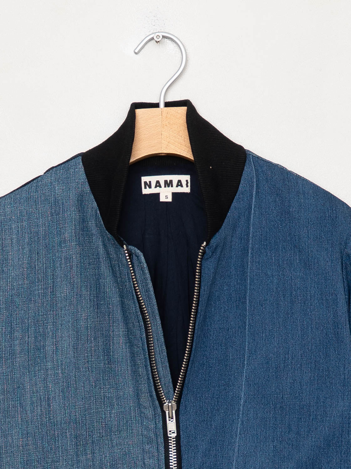 The Veda Denim Bomber Jacket - Small