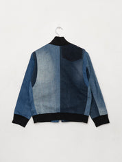 The Veda Denim Bomber Jacket - Small