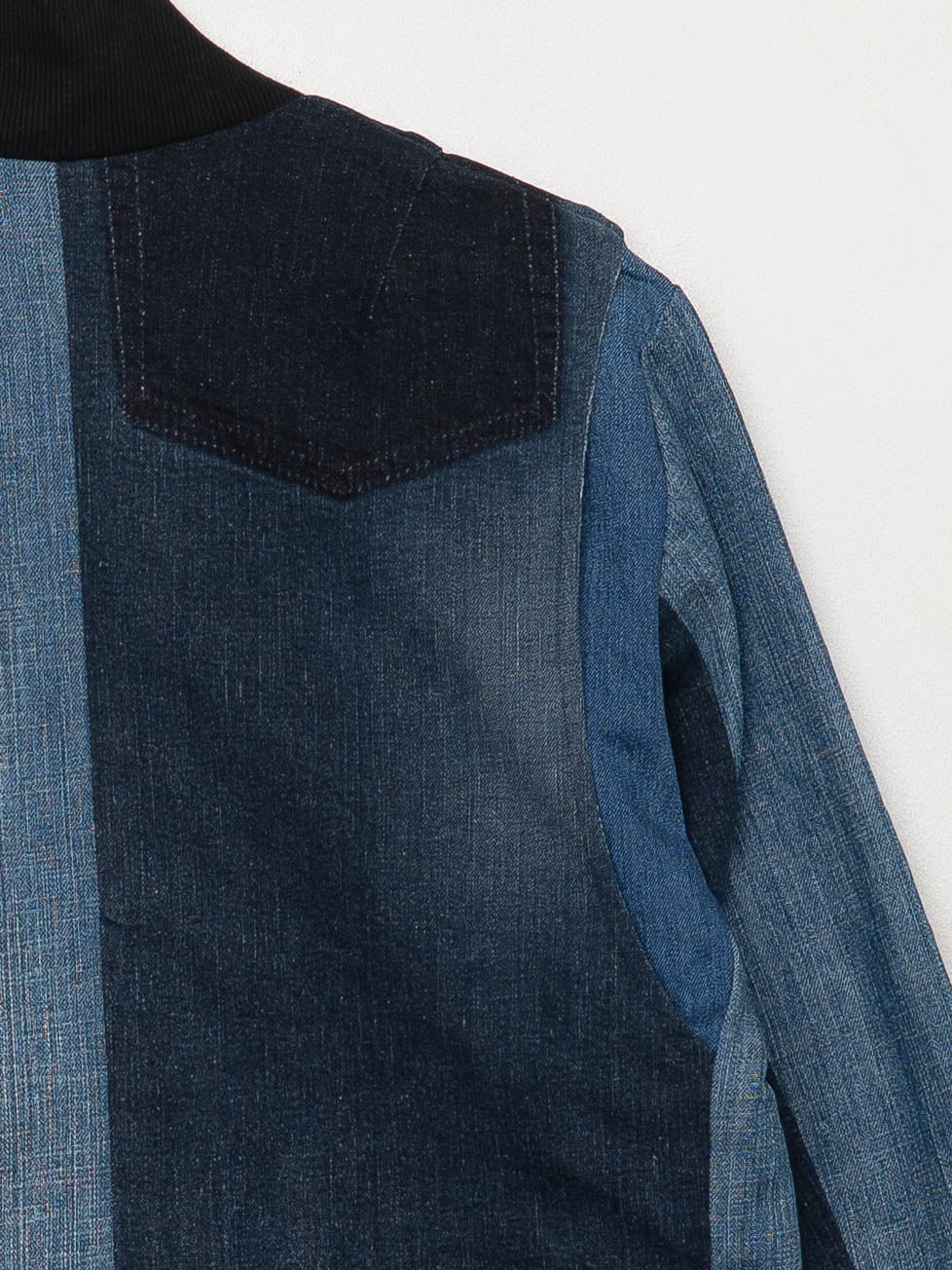 The Veda Denim Bomber Jacket - Small