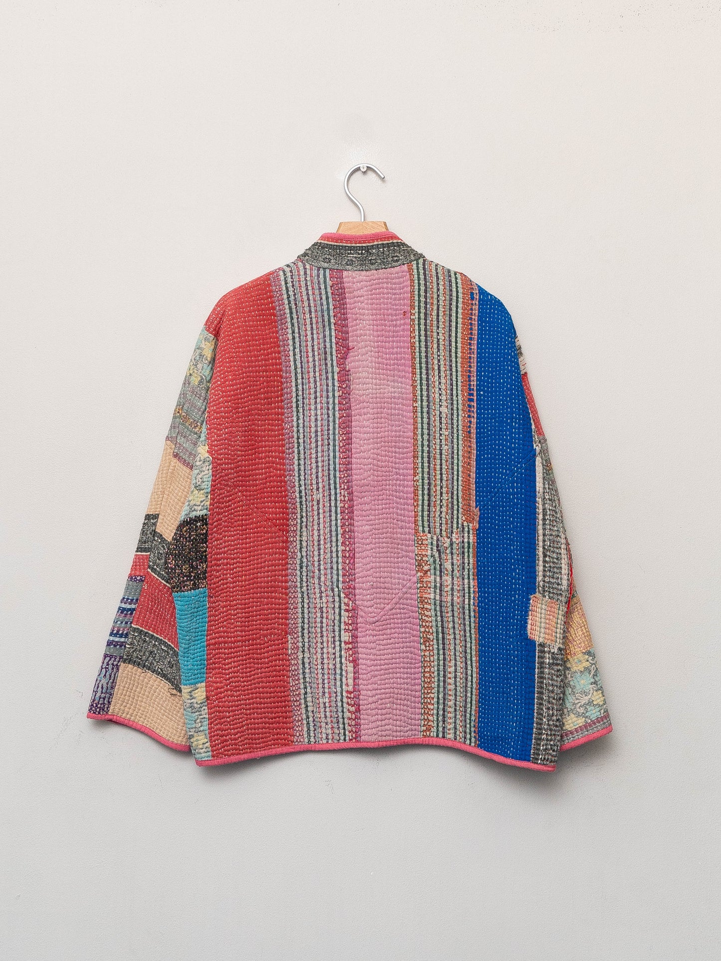 The Ladhiya Quilted Patchwork Kantha Jacket