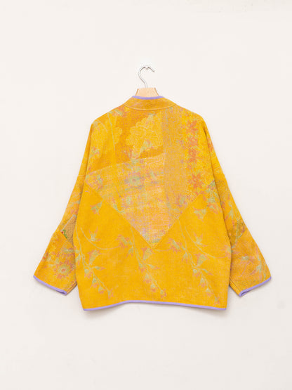 The Ladhiya Quilted Patchwork Kantha Jacket
