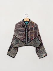 The Kaira Cropped Suzani Quilted Kantha Jacket Wholesale