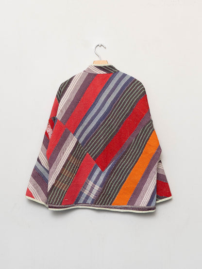 The Ladhiya Quilted Patchwork Kantha Jacket