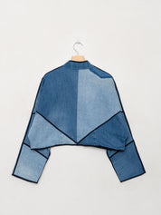 The Kaira Cropped Denim Jacket - Large - Wholesale