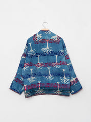 The Ladhiya Quilted Indigo Kantha Jacket