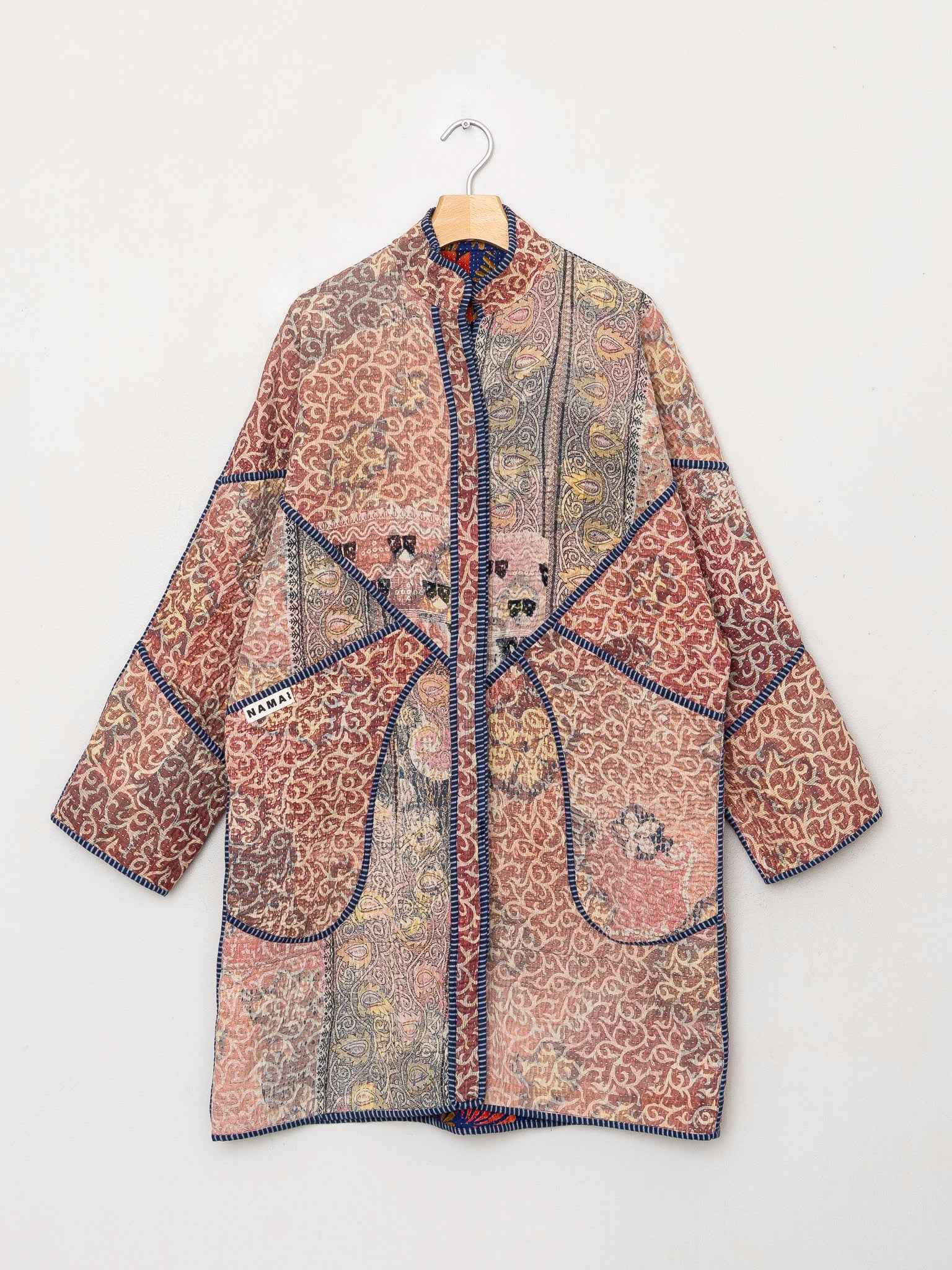 The Sai Quilted Patchwork Kantha Coat