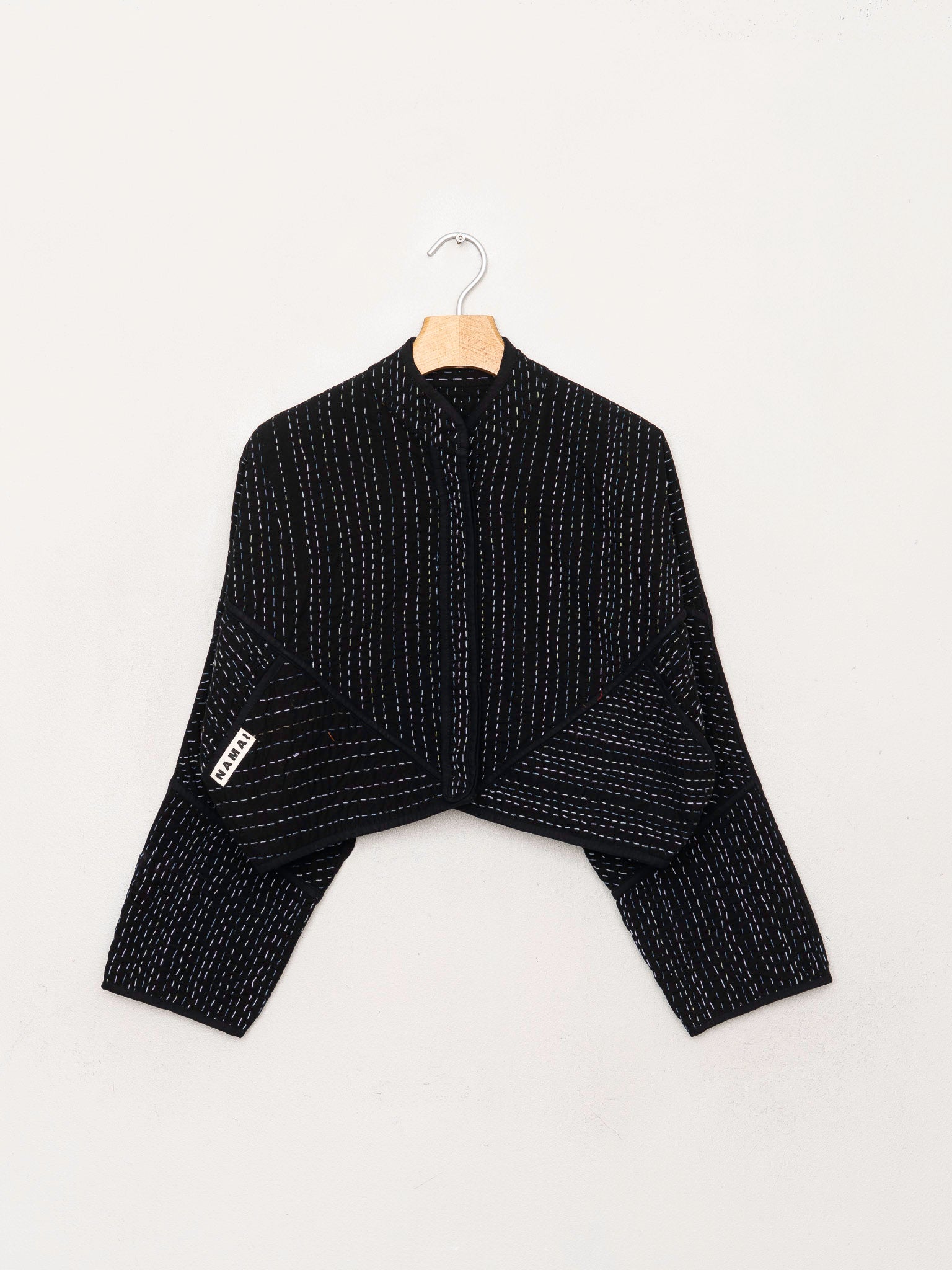 The Kaira Cropped Quilted Saami Kantha Jacket