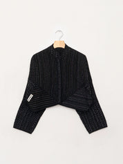The Kaira Cropped Quilted Saami Kantha Jacket
