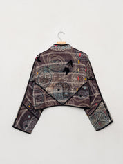 The Kaira Cropped Suzani Quilted Kantha Jacket Wholesale