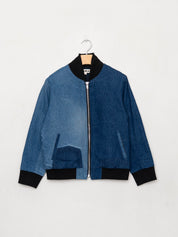 The Veda Denim Bomber Jacket - Small