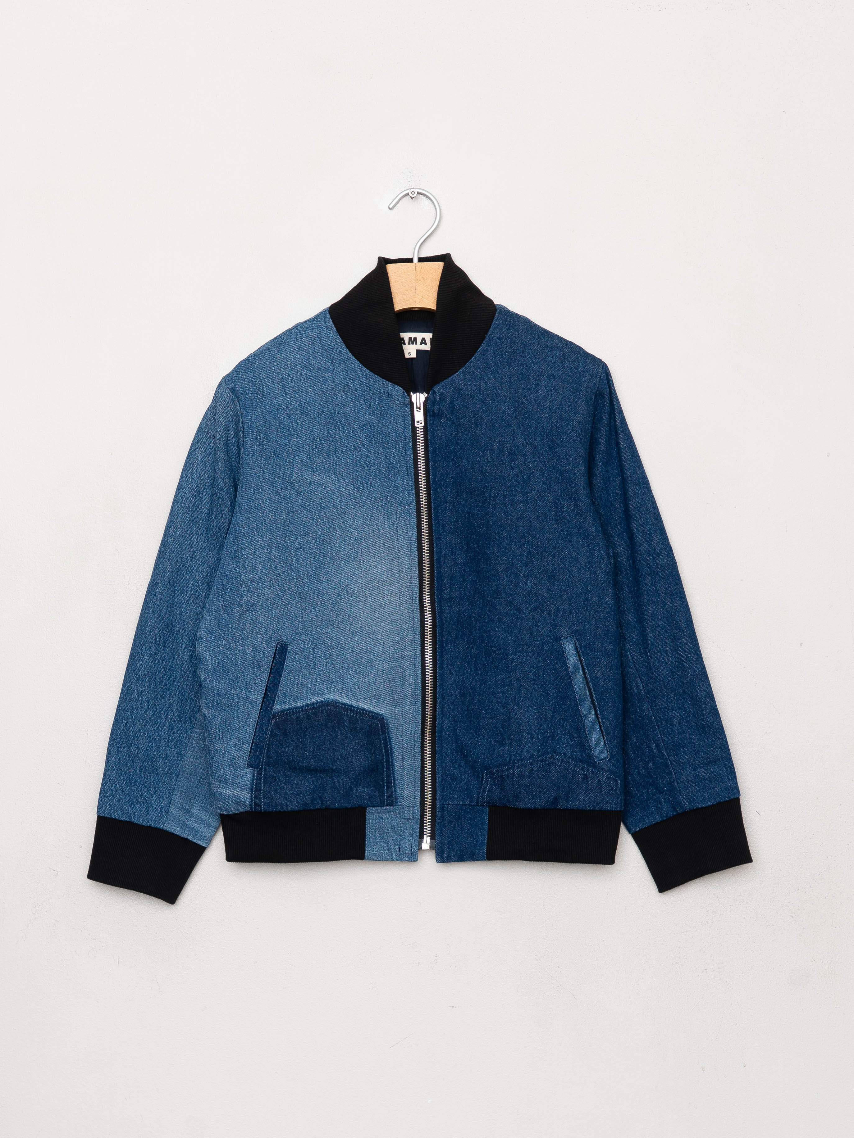 The Veda Denim Bomber Jacket - Small