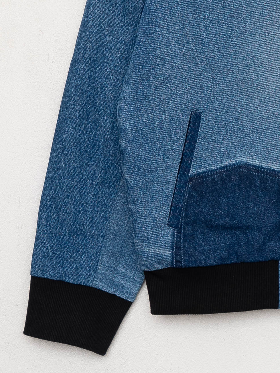 The Veda Denim Bomber Jacket - Small