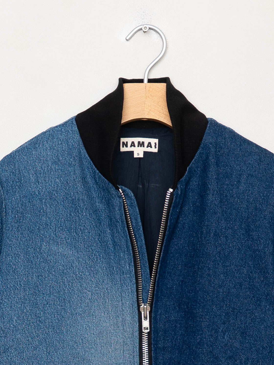 The Veda Denim Bomber Jacket - Small