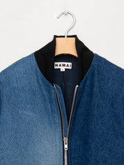 The Veda Denim Bomber Jacket - Small