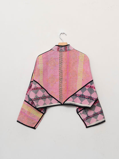 The Kaira Cropped Patchwork Kantha Jacket Wholesale