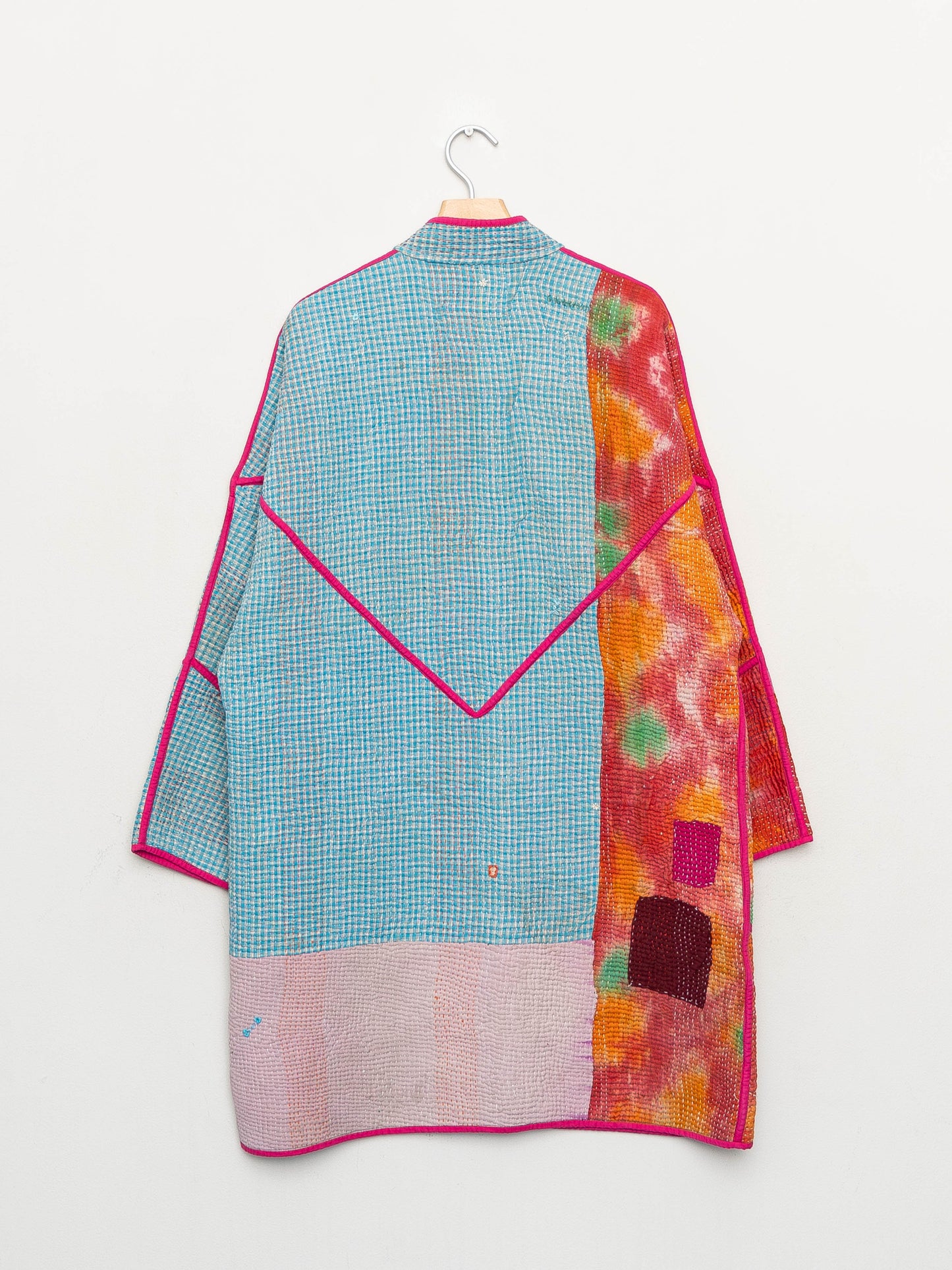 The Sai Quilted Patchwork Kantha Coat