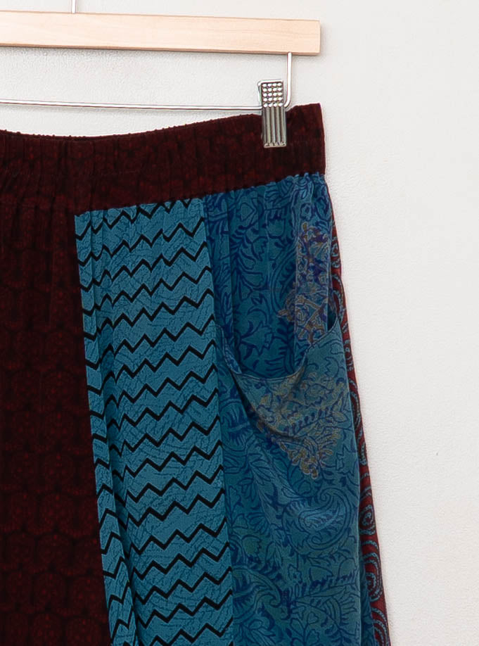 The Nayan Pant - Medium - Upcycled Silk