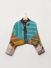The Kaira Cropped Suzani Quilted Kantha Jacket Wholesale