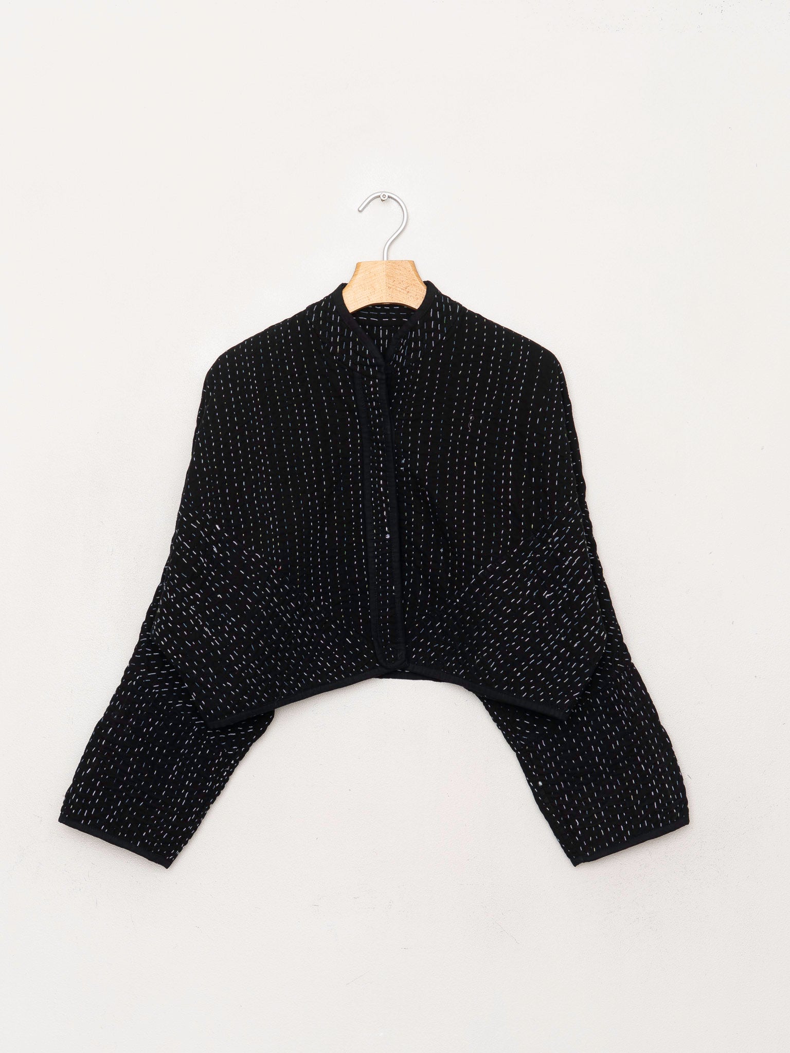 The Kaira Cropped Quilted Saami Kantha Jacket