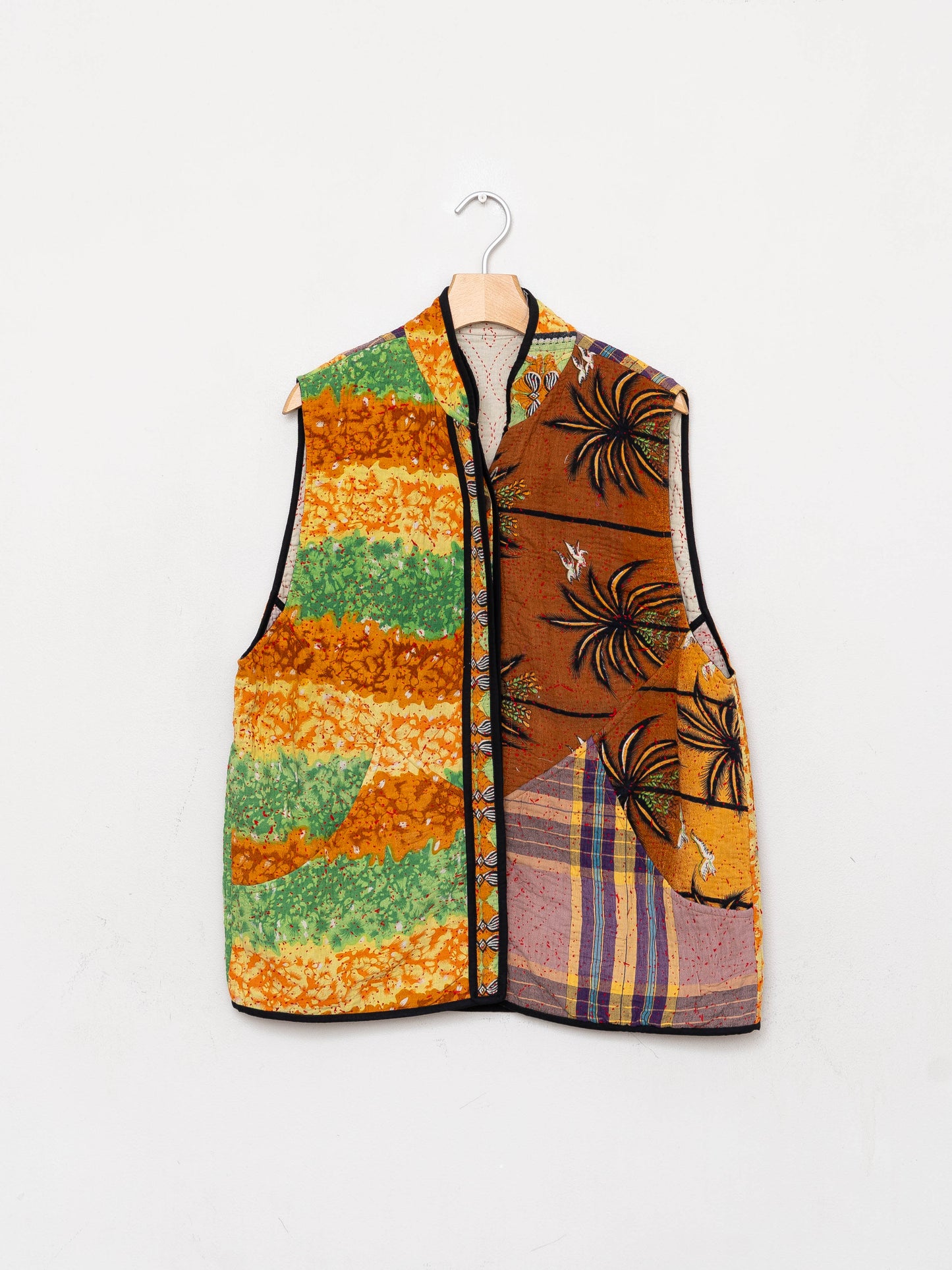 The Ladhiya Quilted Patchwork Kantha Vest