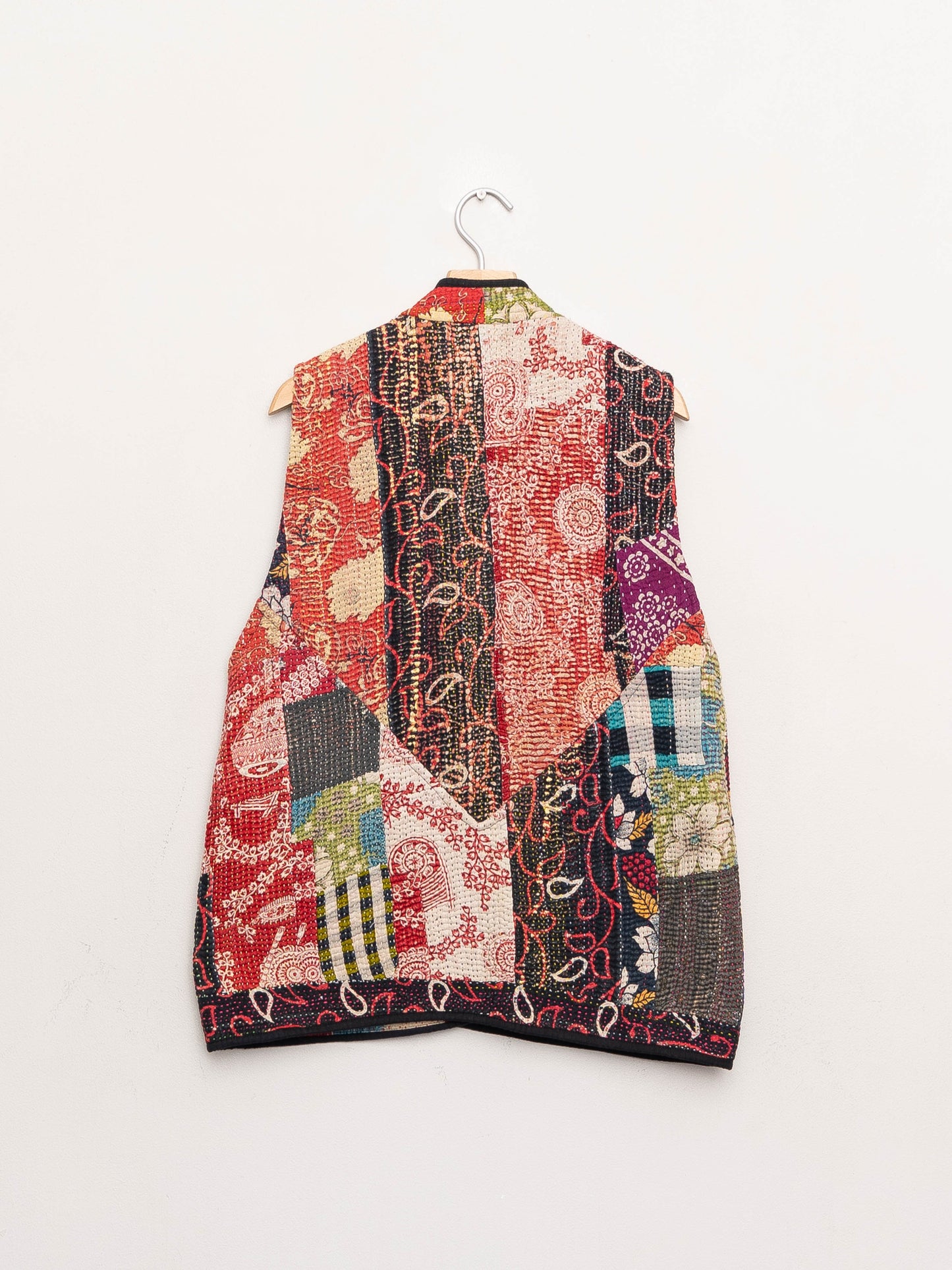 The Ladhiya Quilted Patchwork Kantha Vest