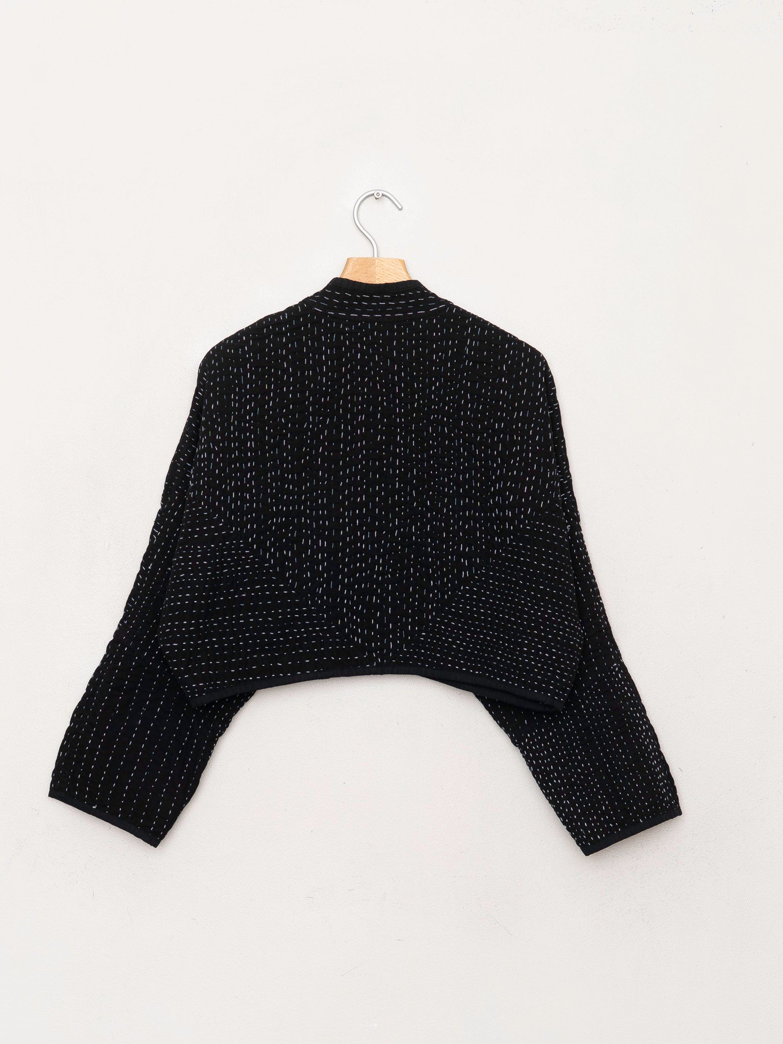 The Kaira Cropped Quilted Saami Kantha Jacket