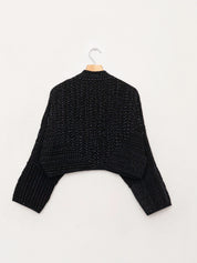 The Kaira Cropped Quilted Saami Kantha Jacket