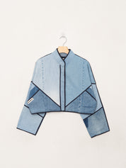 The Kaira Cropped Denim Jacket - Medium