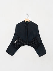 The Kaira Cropped Quilted Indigo Kantha Jacket