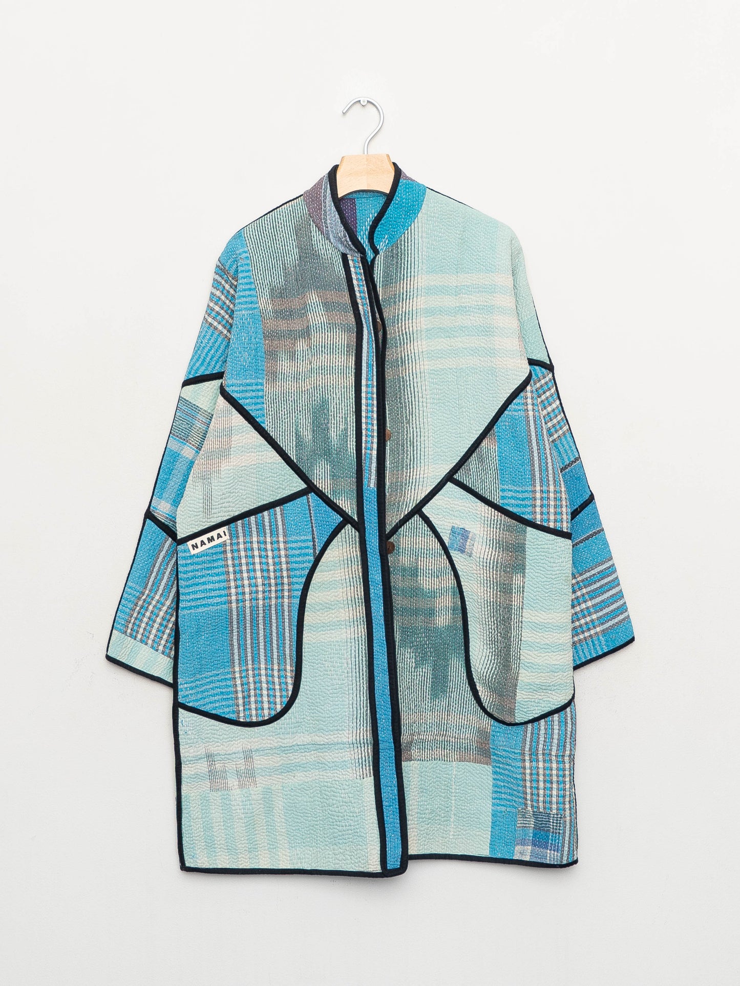 The Sai Quilted Patchwork Kantha Coat